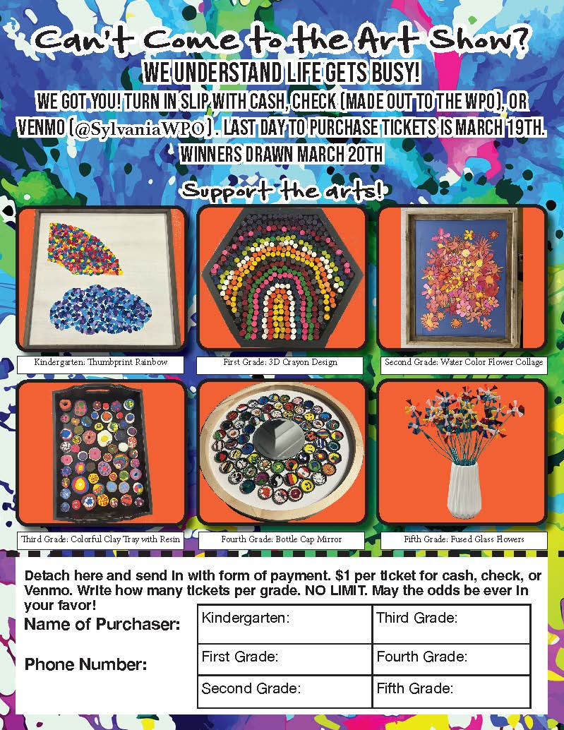 Art Show Raffle Flyer